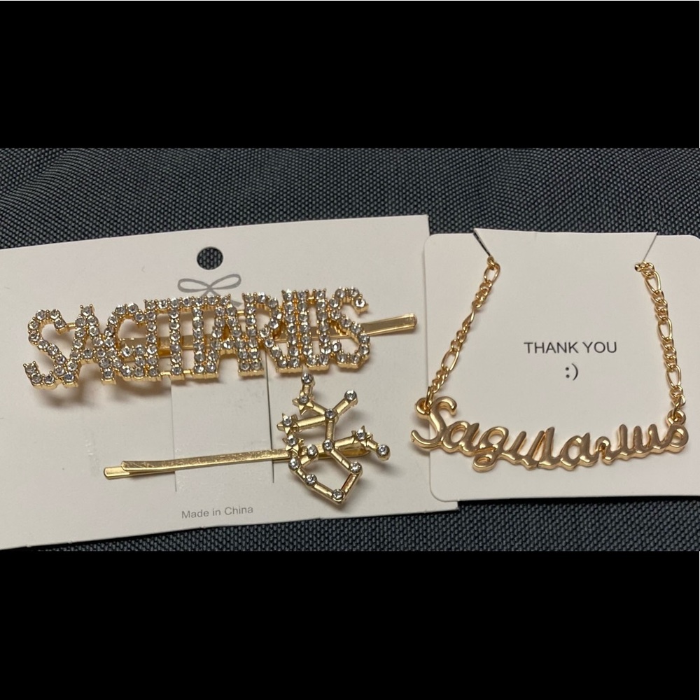 Horoscope bracelet & hairpin set ♐️